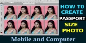 How to Make Passport Size Photo || Mobile and PC